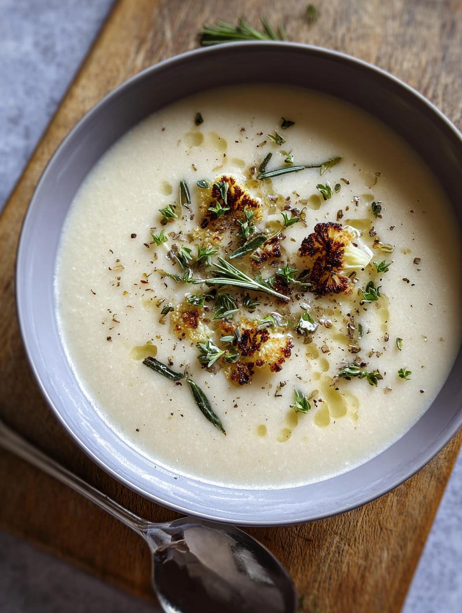 Divine Creamy Cauliflower Soup Without Cream - Creamy Cauliflower Soup Without - additional detail