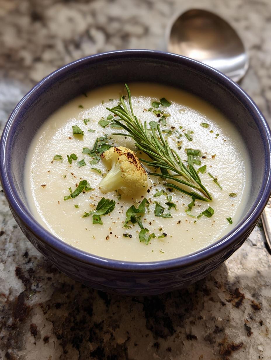 Creamy Cauliflower Soup Without