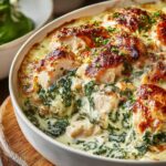 Creamy Chicken Spinach Casserole