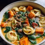 Creamy Sausage Tortellini Soup