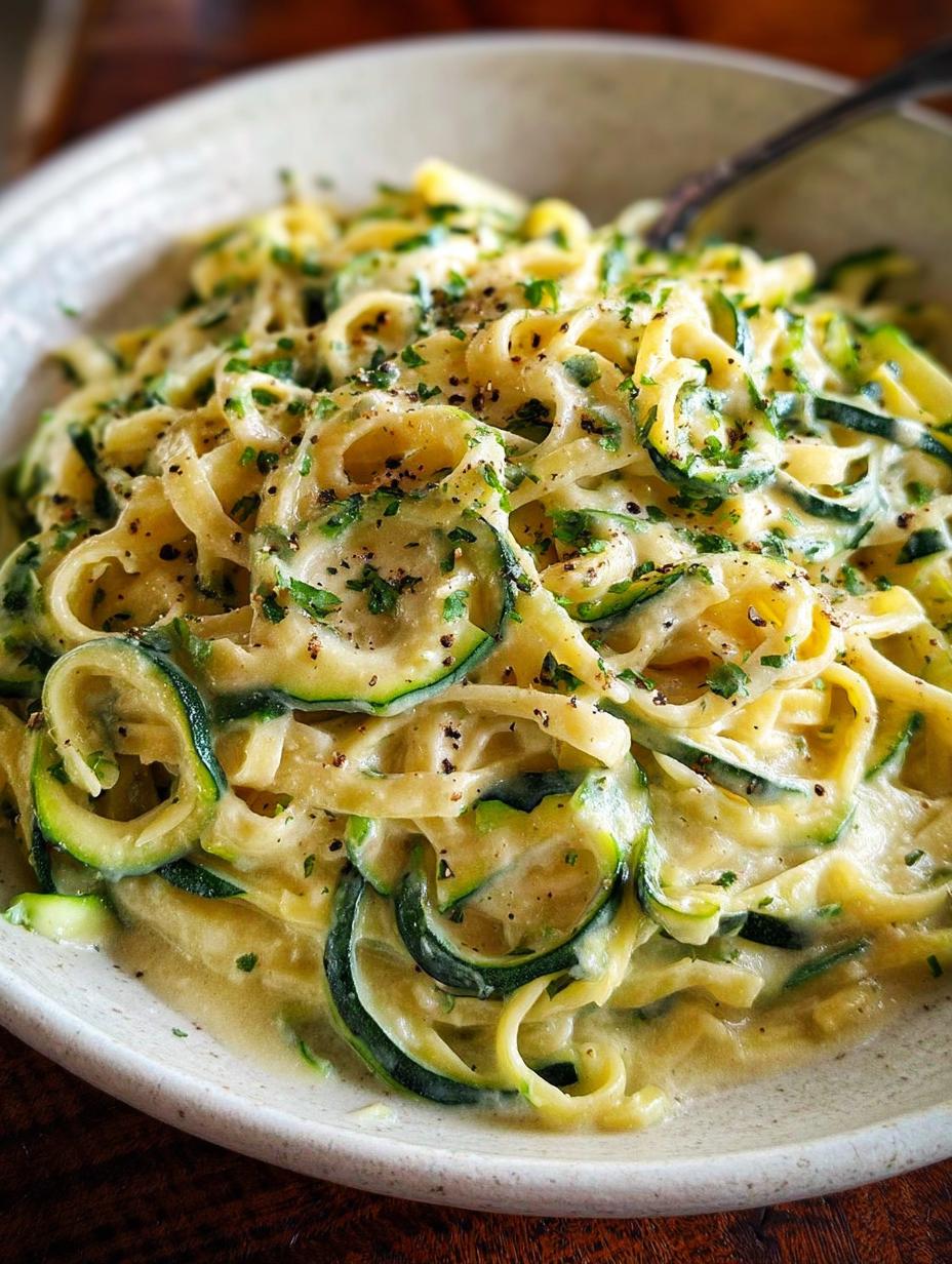 Creamy Zucchini Alfredo Cozy: 1 Easy Comfort Dinner - Creamy Zucchini Alfredo Cozy - additional detail