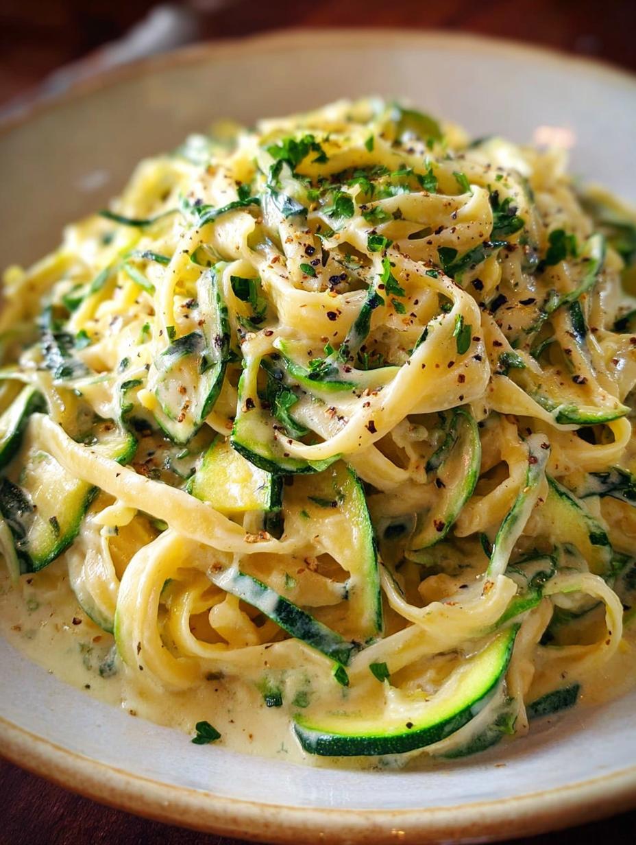 Creamy Zucchini Alfredo Cozy: 1 Easy Comfort Dinner - Creamy Zucchini Alfredo Cozy - additional detail