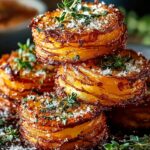 Crispy Parmesan Stacks Sweet