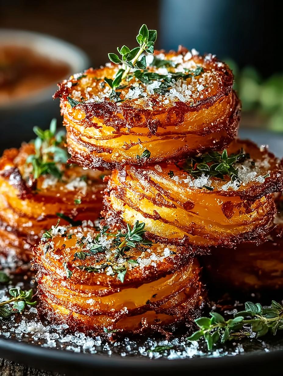 Crispy Parmesan Stacks Sweet