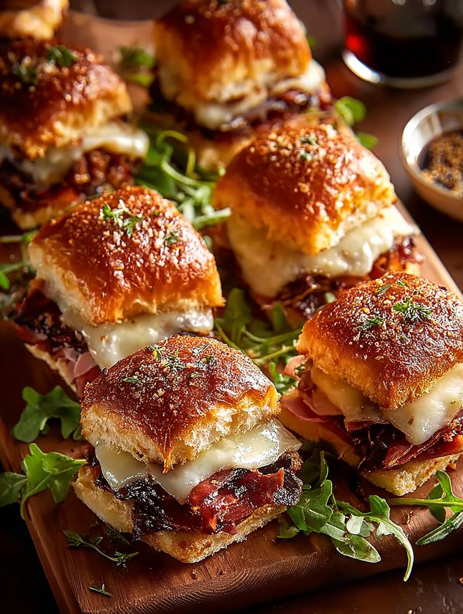Crispy Prosciutto Cheese Sliders: 12 Irresistible Bites 6 Crispy Prosciutto Cheese Sliders: 12 Irresistible Bites - Crispy Prosciutto Cheese Sliders - additional detail