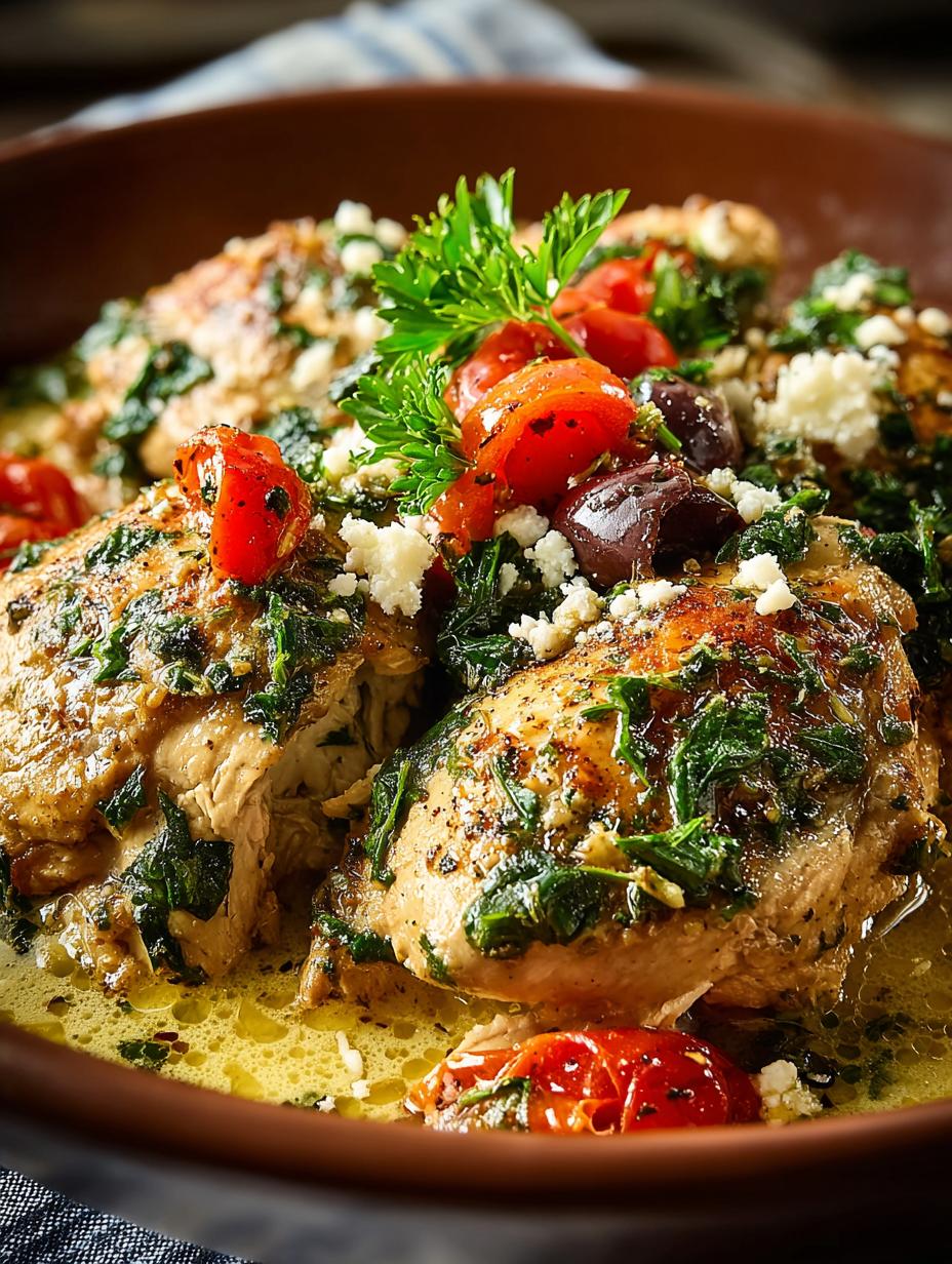 Crock Pot Mediterranean Chicken