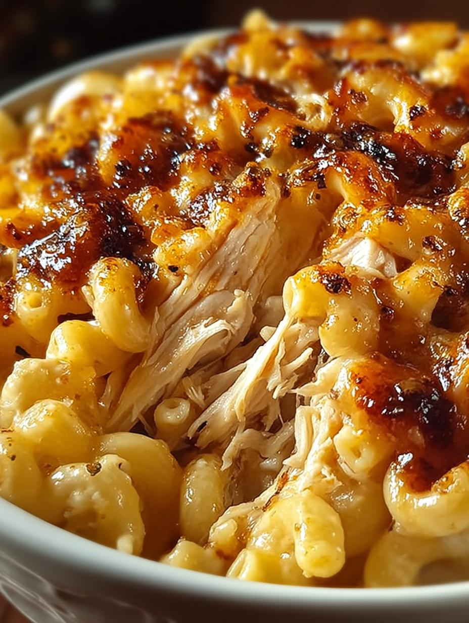 Crockpot BBQ Chicken Mac: 6 Creamy Comfort Food Recipes 5 Irresistible Crockpot BBQ Chicken Mac creamy dish served warm
