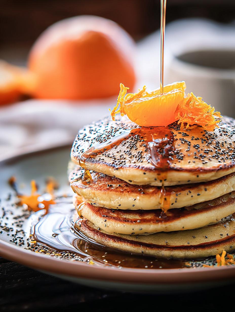 Delightful Tangerine Poppy Seed: 10 Minute Magic 8 Delightful Tangerine Poppy Seed Pancakes - ingredients laid out including tangerine, flour, and poppy seeds