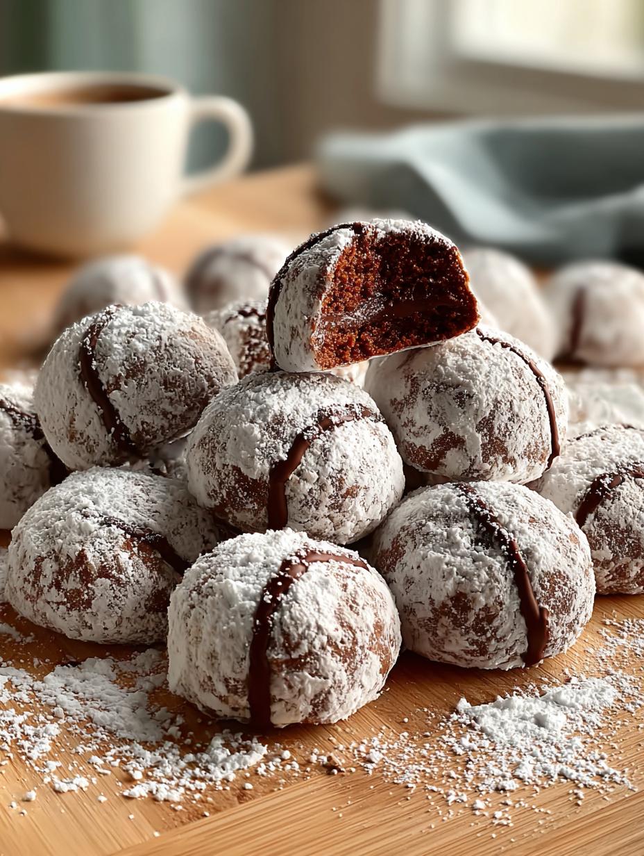 Delicious Double Chocolate Snowball Cookies Recipe 6 Delicious Double Chocolate Snowball Cookies Recipe - Double Chocolate Snowball Cookies - additional detail