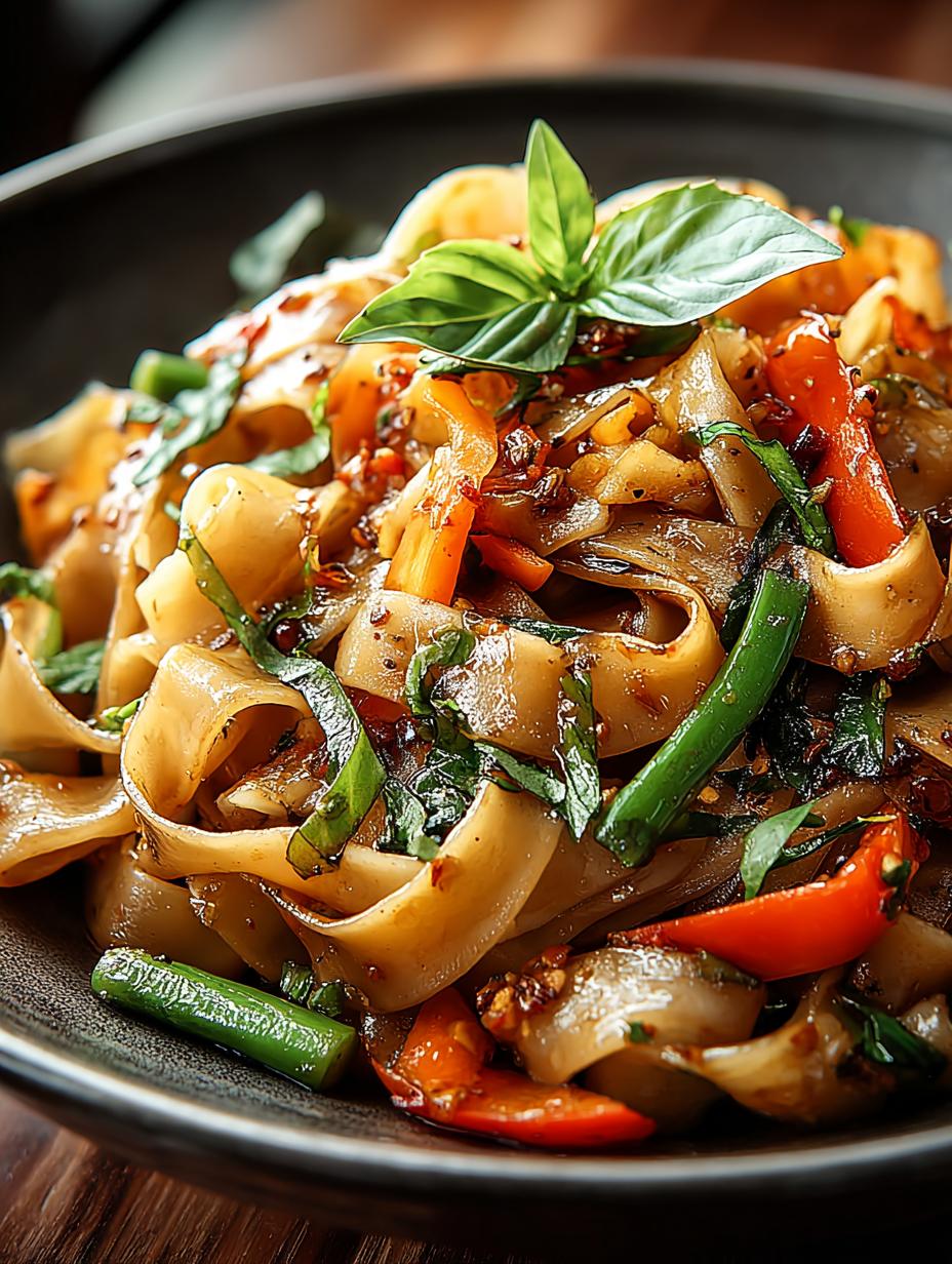 Drunken Noodles with Fresh