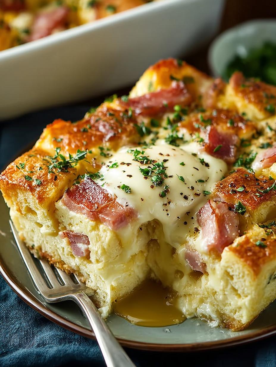 Delicious Eggs Benedict Casserole for Indulgent Brunch - Eggs Benedict Casserole - additional detail
