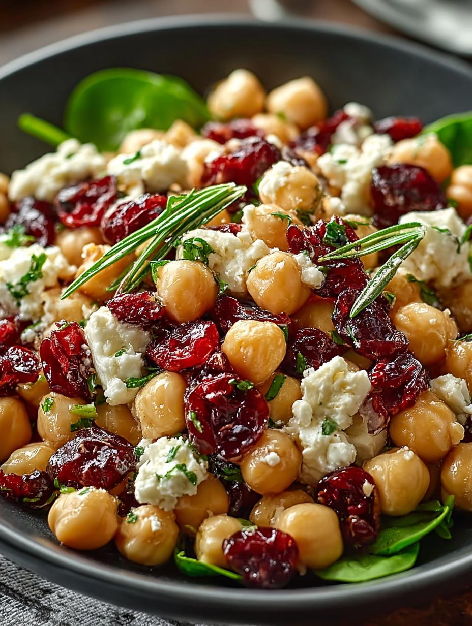 Feta Cranberry Chickpea Salad: 7 Reasons to Love It 5 Feta Cranberry Chickpea Salad: 7 Reasons to Love It - Feta Cranberry Chickpea Salad - main visual representation