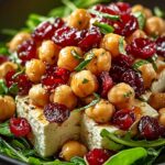 Feta Cranberry Chickpea Salad