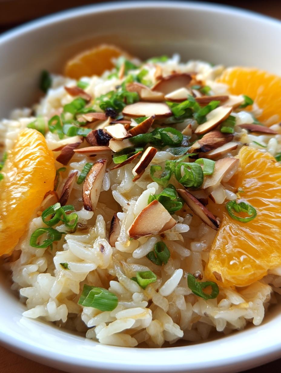 Flavorful Tangerine Almond Rice: 7 Minute Masterpiece - Flavorful Tangerine Almond Rice - additional detail