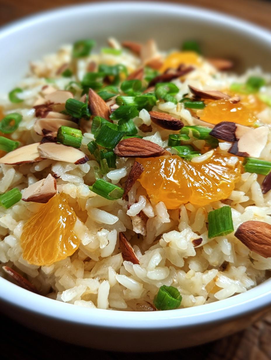 Flavorful Tangerine Almond Rice