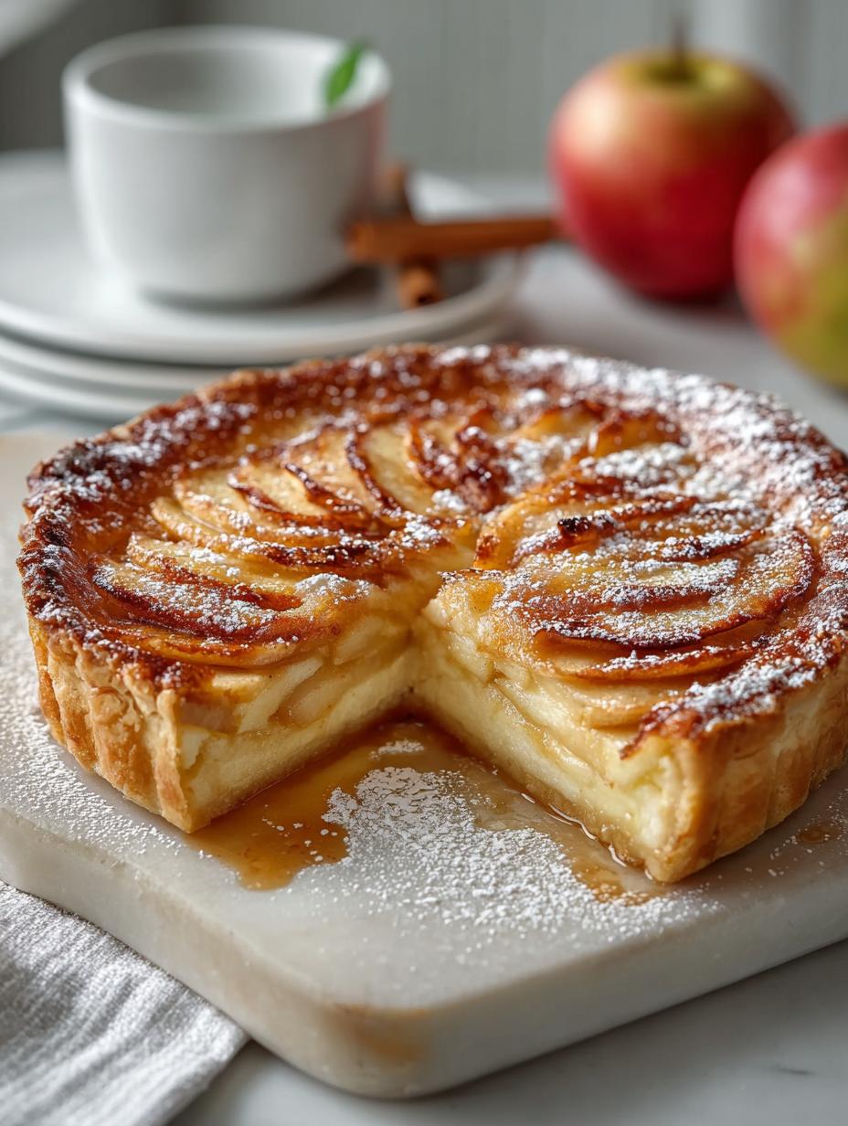French Apple Custard Pie