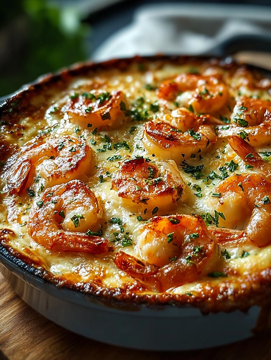 Garlic Shrimp Gratin