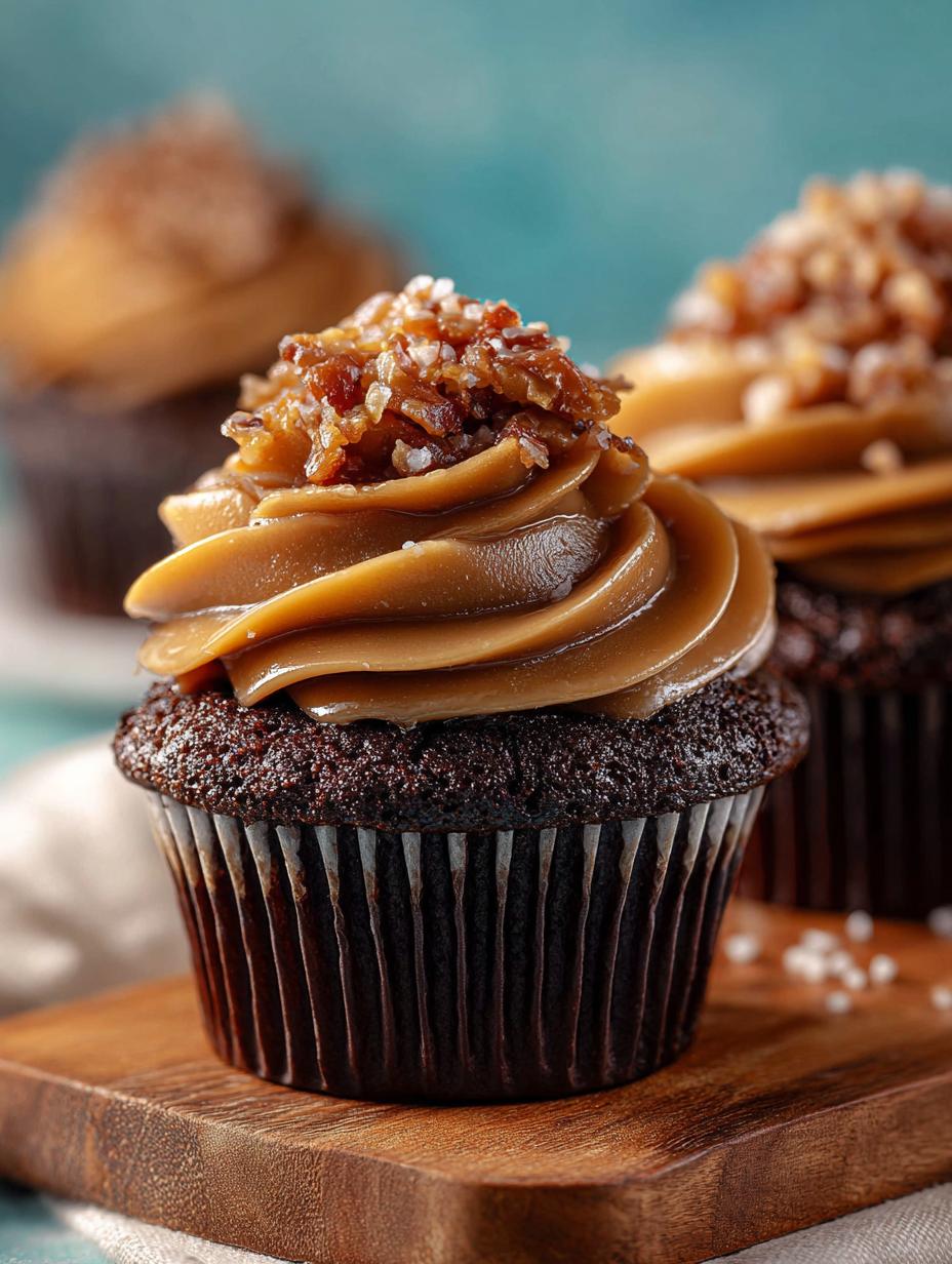 German Chocolate Cupcakes