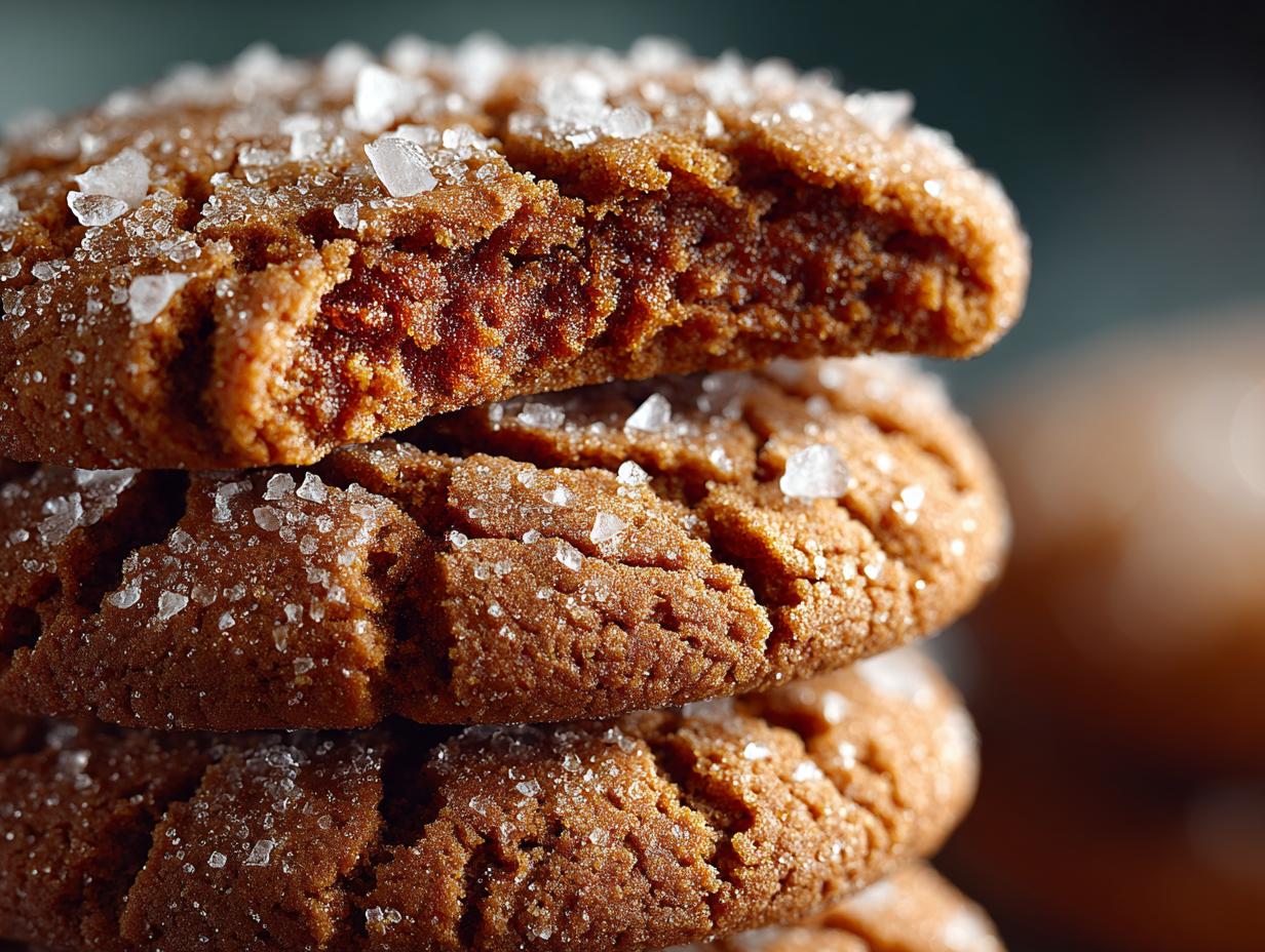Gingerbread Crinkle Cookies