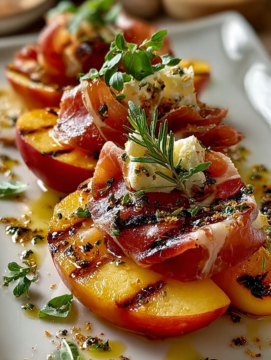Grilled Apples with Prosciutto