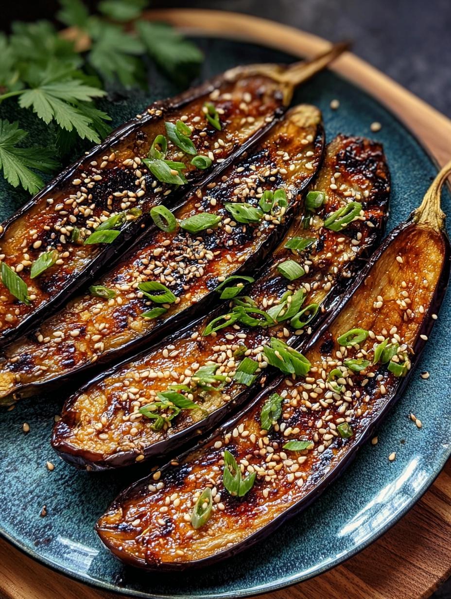 Delicious 2-Step Grilled Miso Eggplant Sesame - Grilled Miso Eggplant Sesame - additional detail