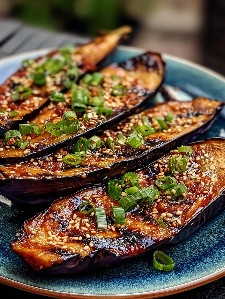 Grilled Miso Eggplant Sesame