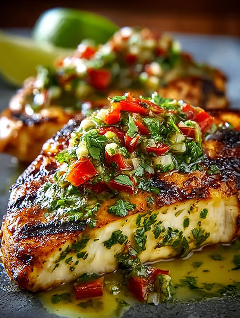 Grilled Salsa Verde Pepper