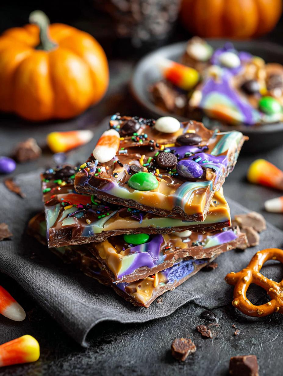 Delicious Halloween Candy Bark: 7 Fun Ideas to Try - Halloween Candy Bark - additional detail