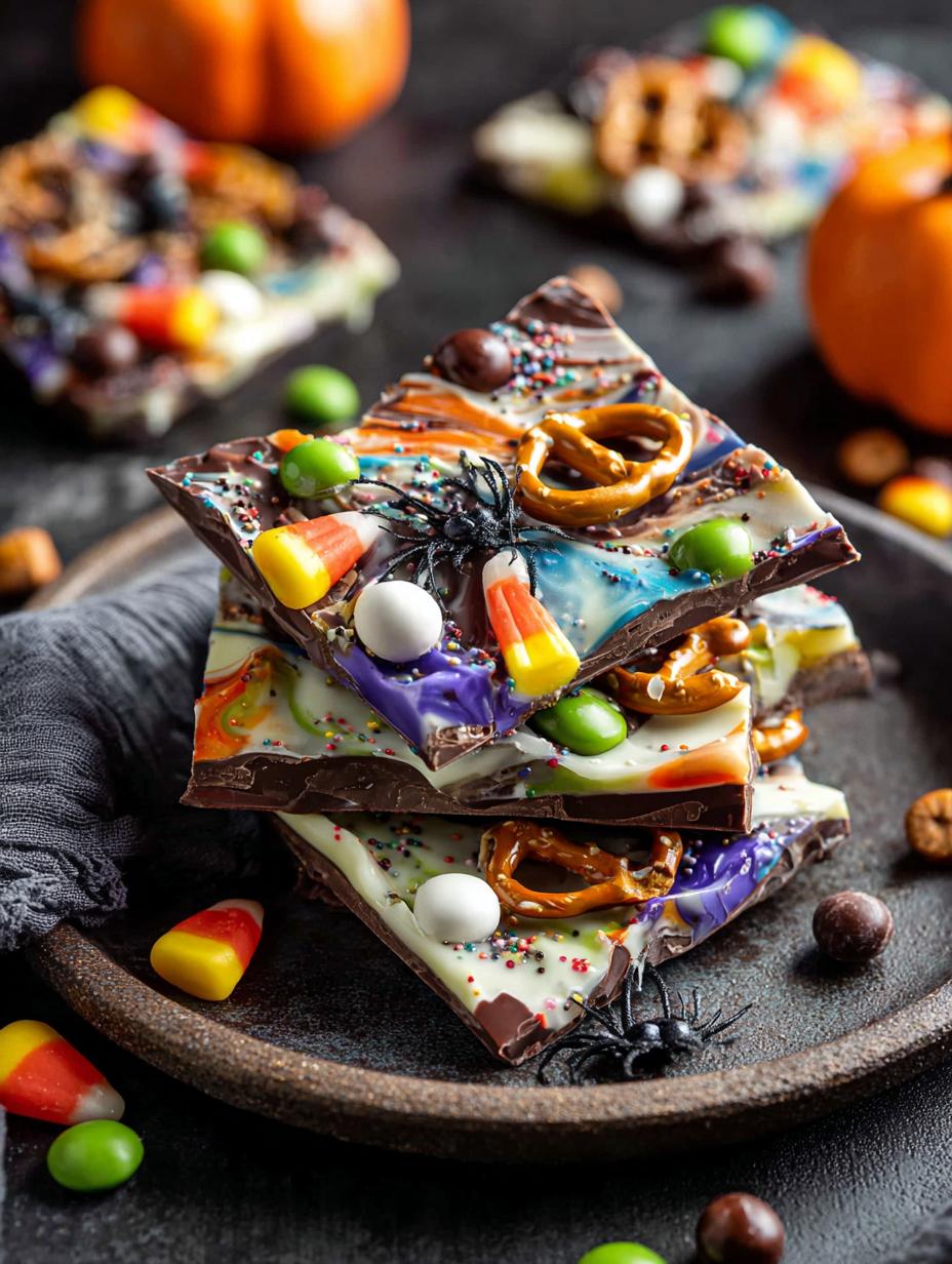 Halloween Candy Bark