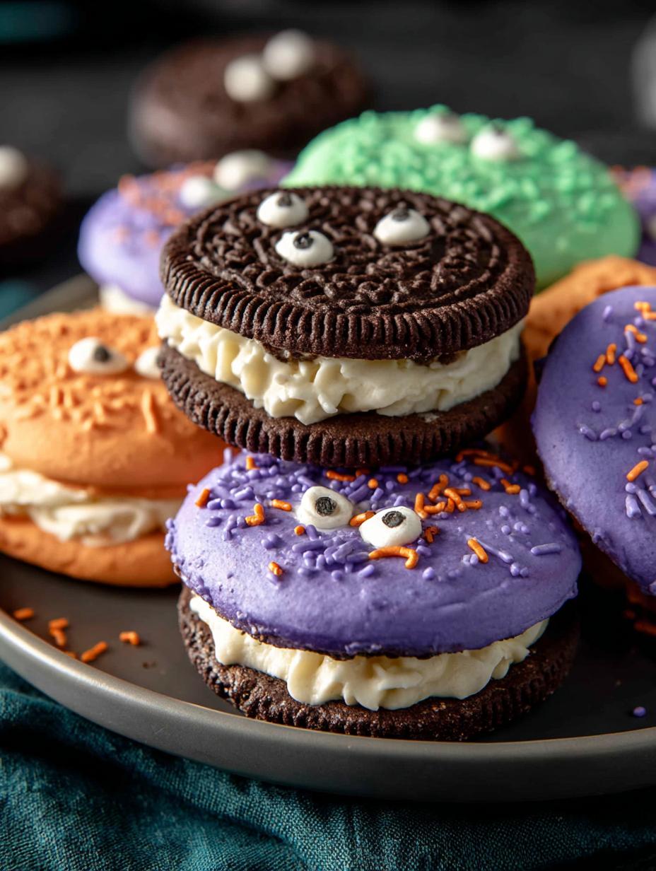 Colorful Halloween Oreo Treats for Spooky Celebrations - Halloween Oreo Treats - additional detail