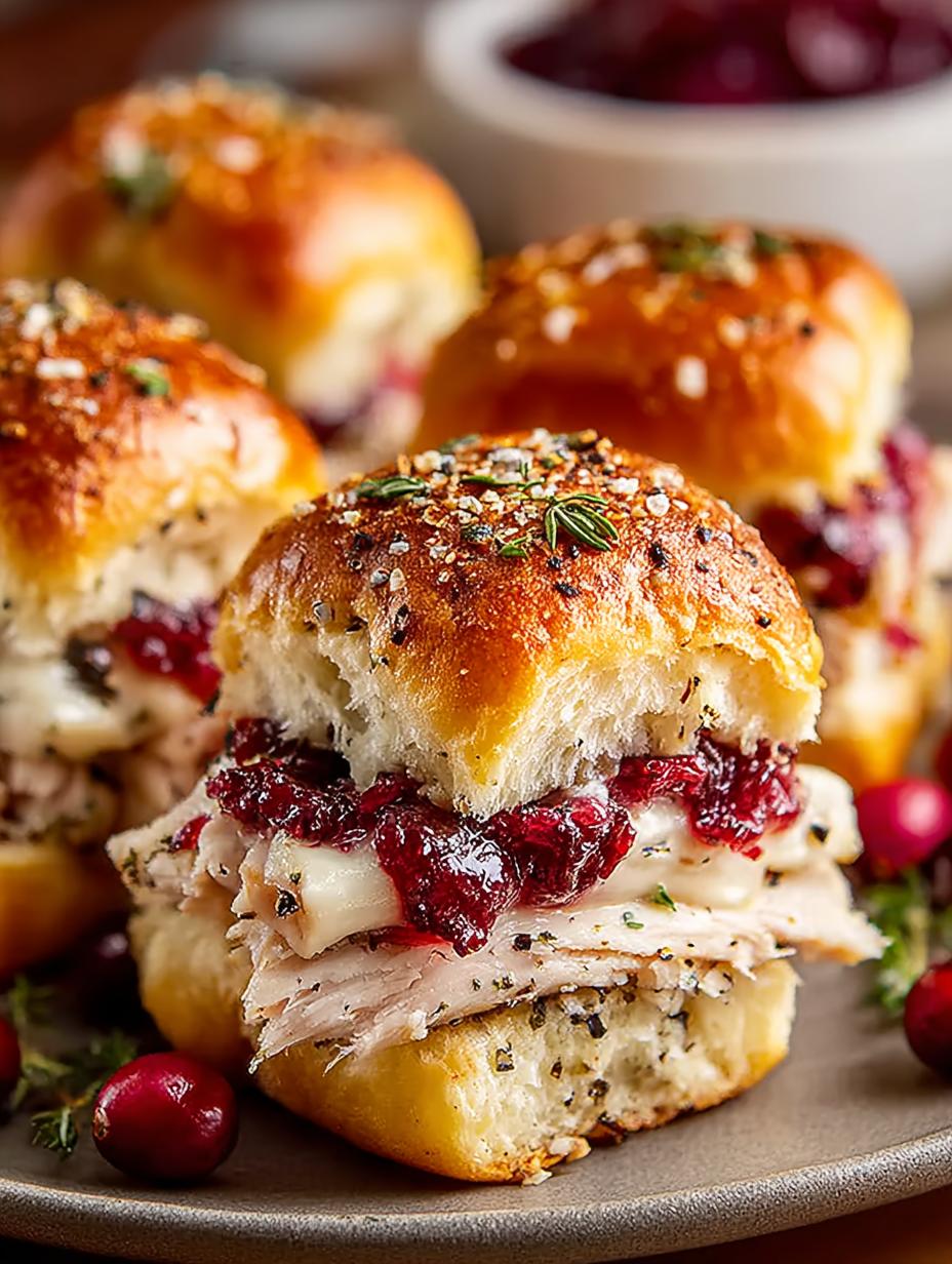 Delicious Havarti Cranberry Turkey Sliders Recipe 5 Delicious Havarti Cranberry Turkey Sliders Recipe - Havarti Cranberry Turkey Sliders - main visual representation