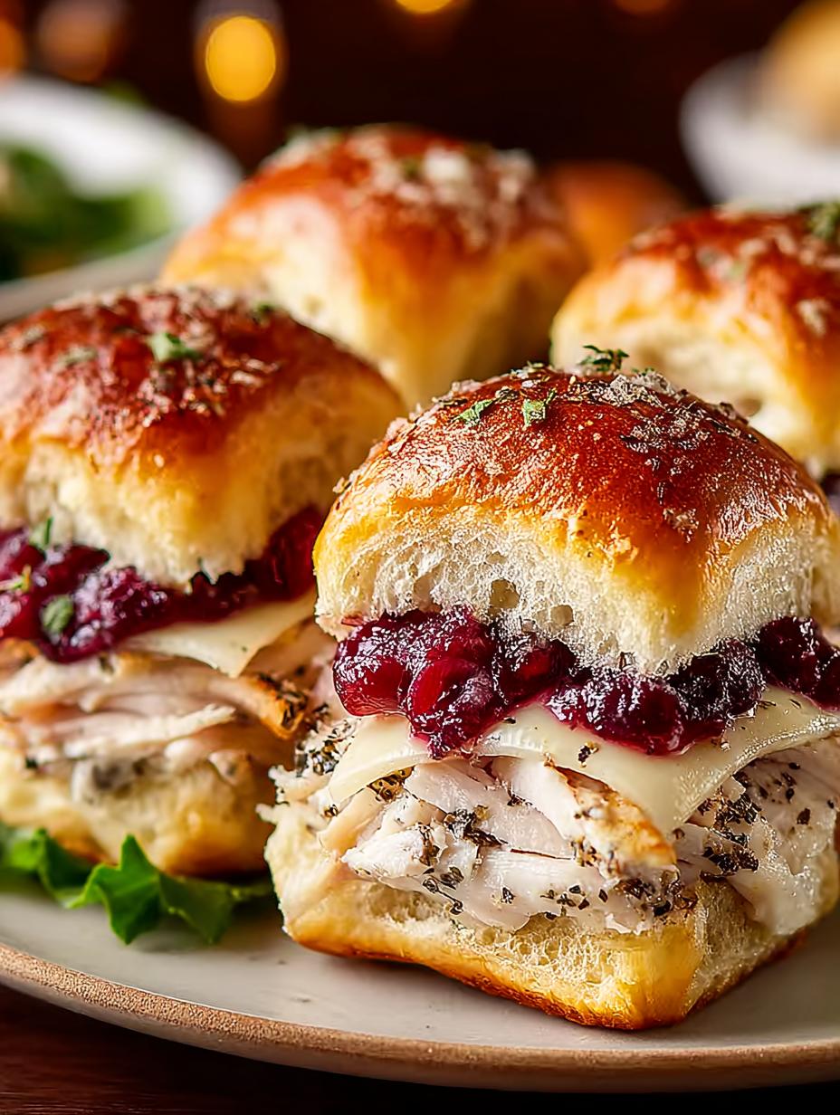 Delicious Havarti Cranberry Turkey Sliders Recipe 6 Delicious Havarti Cranberry Turkey Sliders Recipe - Havarti Cranberry Turkey Sliders - additional detail