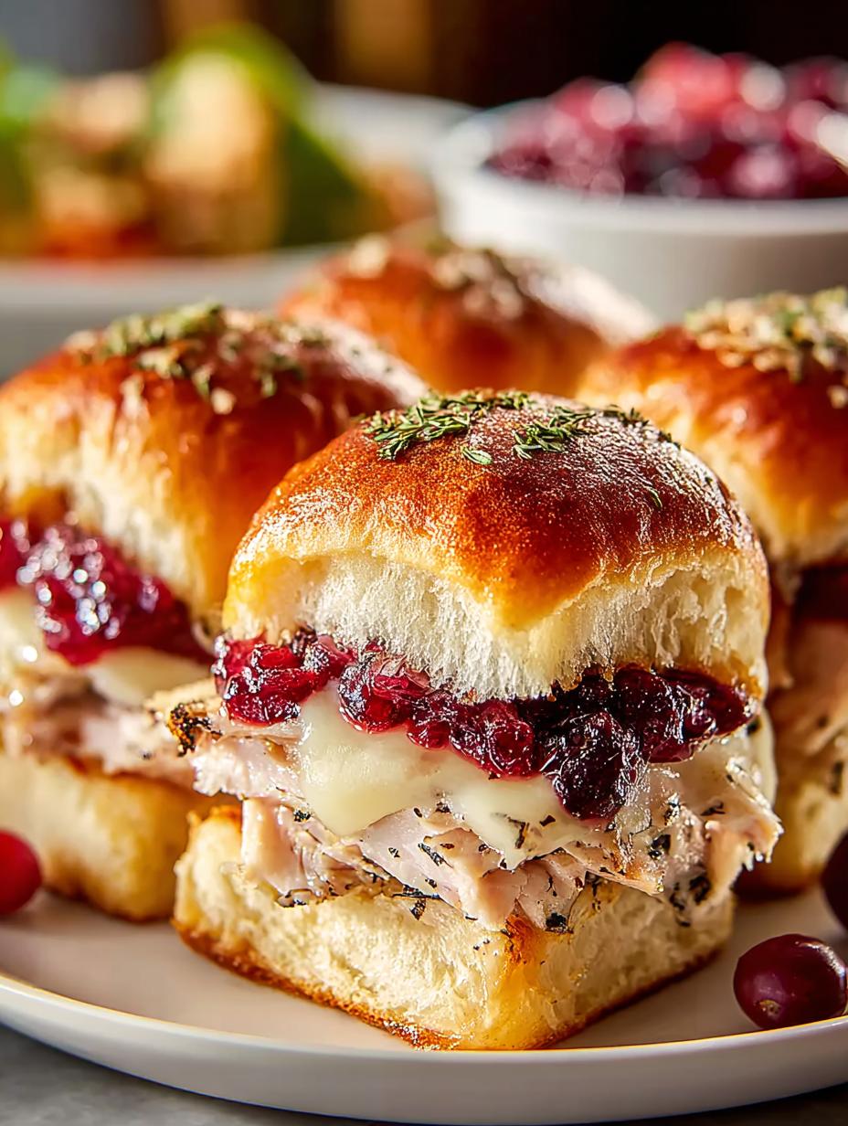 Havarti Cranberry Turkey Sliders