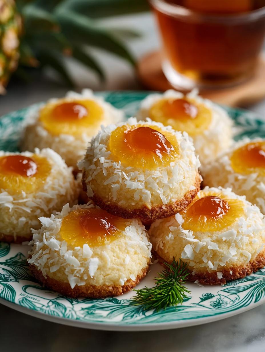 Hawaiian Pineapple Coconut Thumbprint
