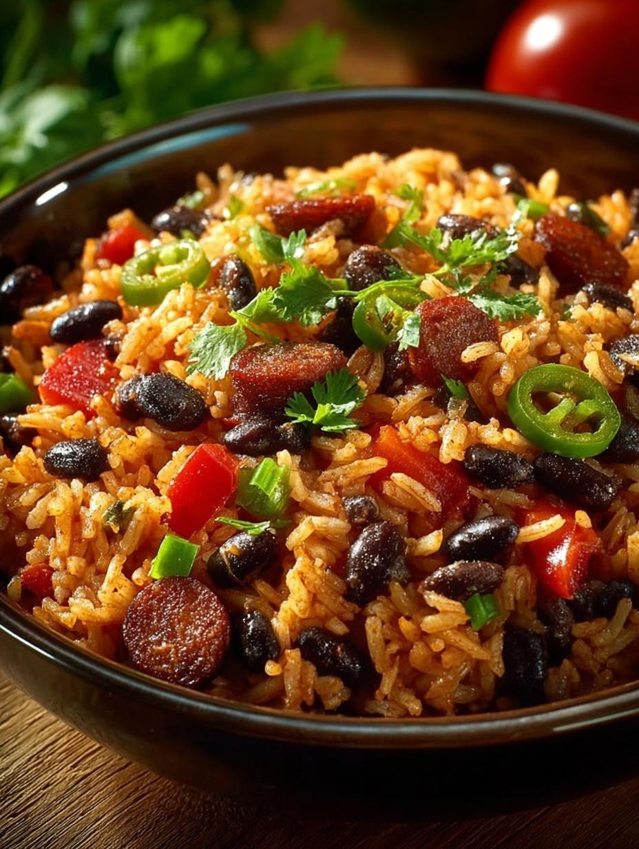 Hearty Black Beans Rice