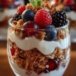 Holiday Granola Yogurt Parfaits