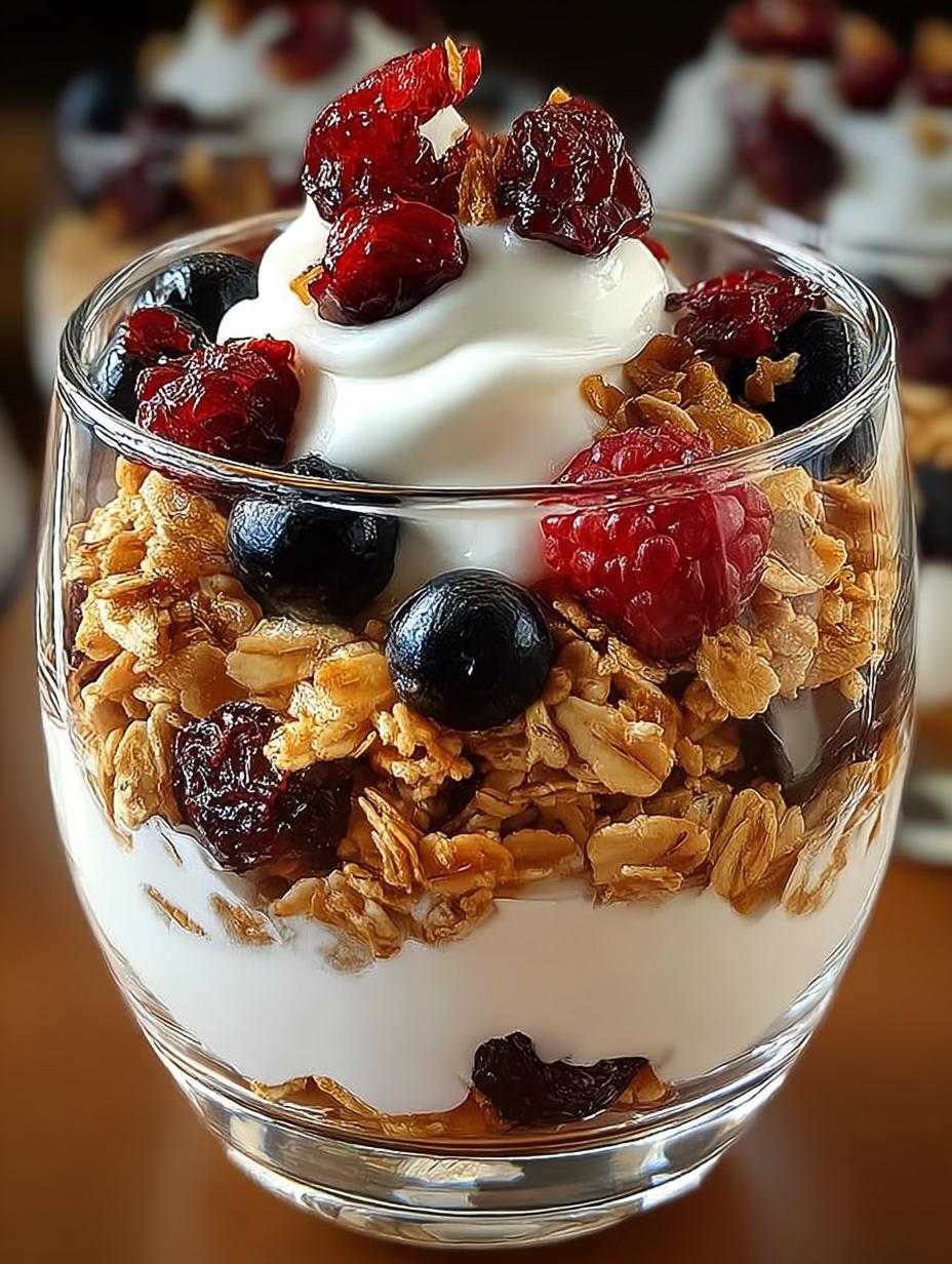 Holiday Granola Yogurt Parfaits: 5 Festive Layers 6 Holiday Granola Yogurt Parfaits: 5 Festive Layers - Holiday Granola Yogurt Parfaits - additional detail