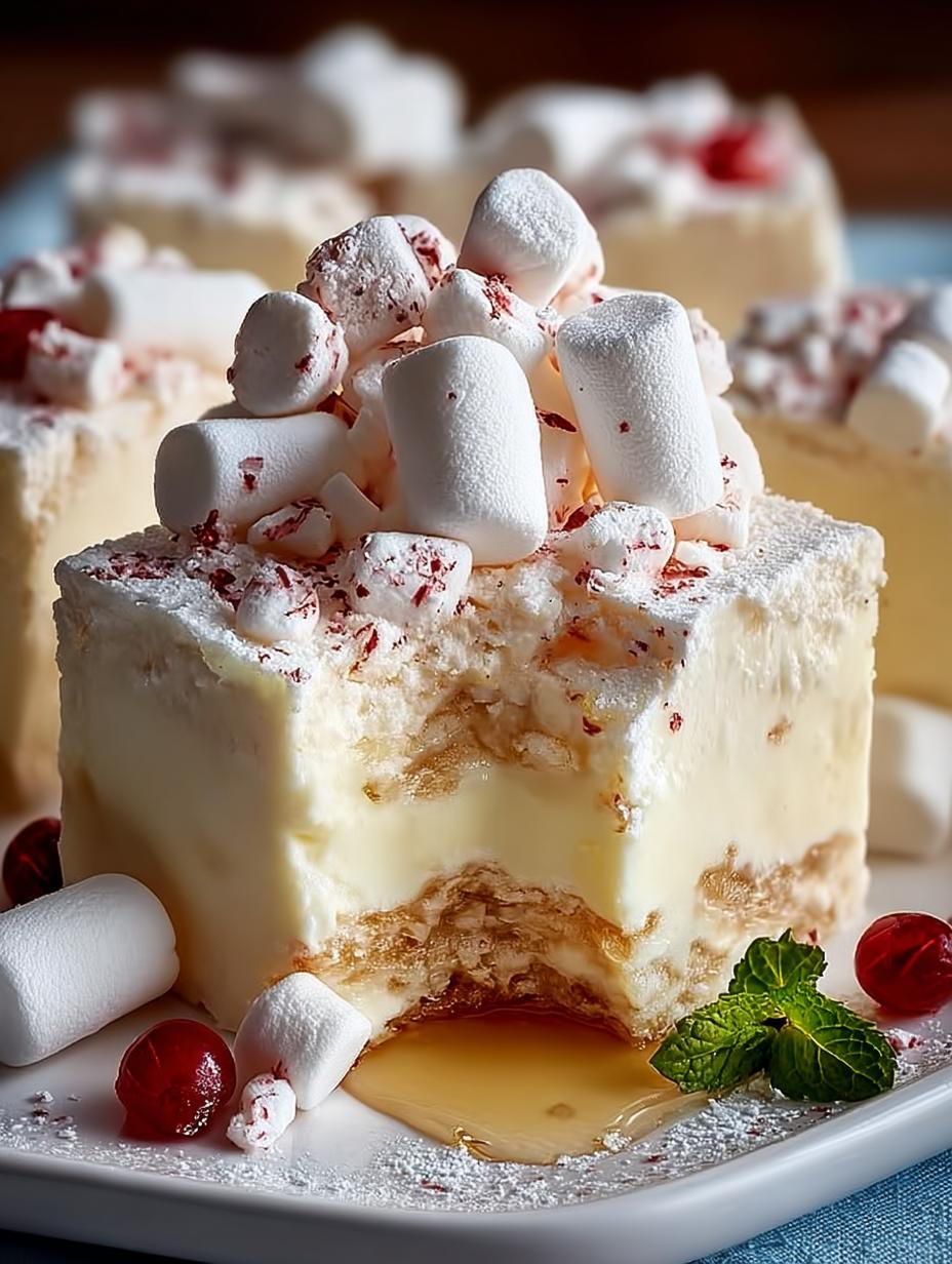 Holiday White Chocolate Marshmallow Fudge Delight 6 Holiday White Chocolate Marshmallow Fudge Delight - Holiday White Chocolate Marshmallow - additional detail