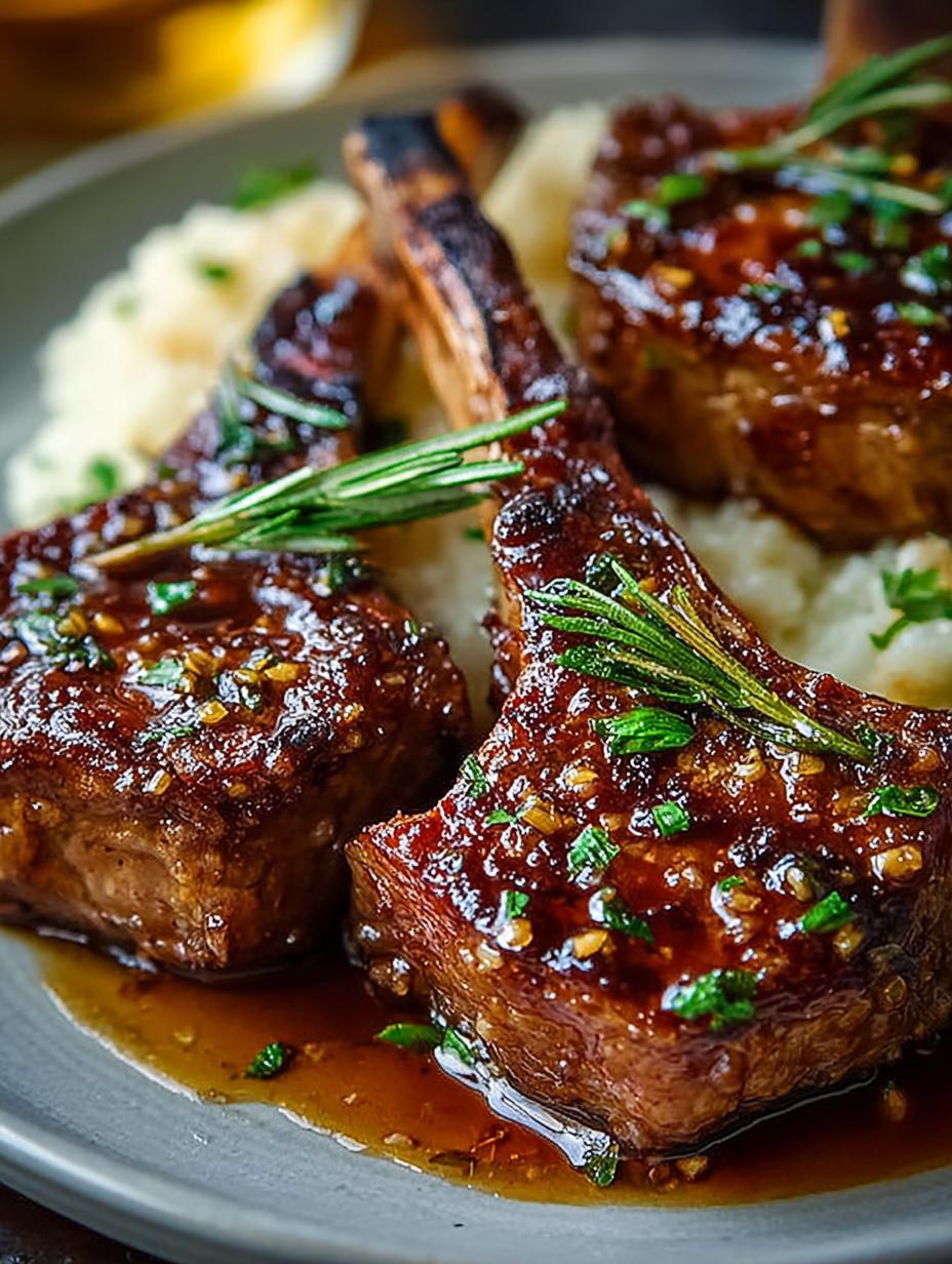 Honey Garlic Glazed Lamb