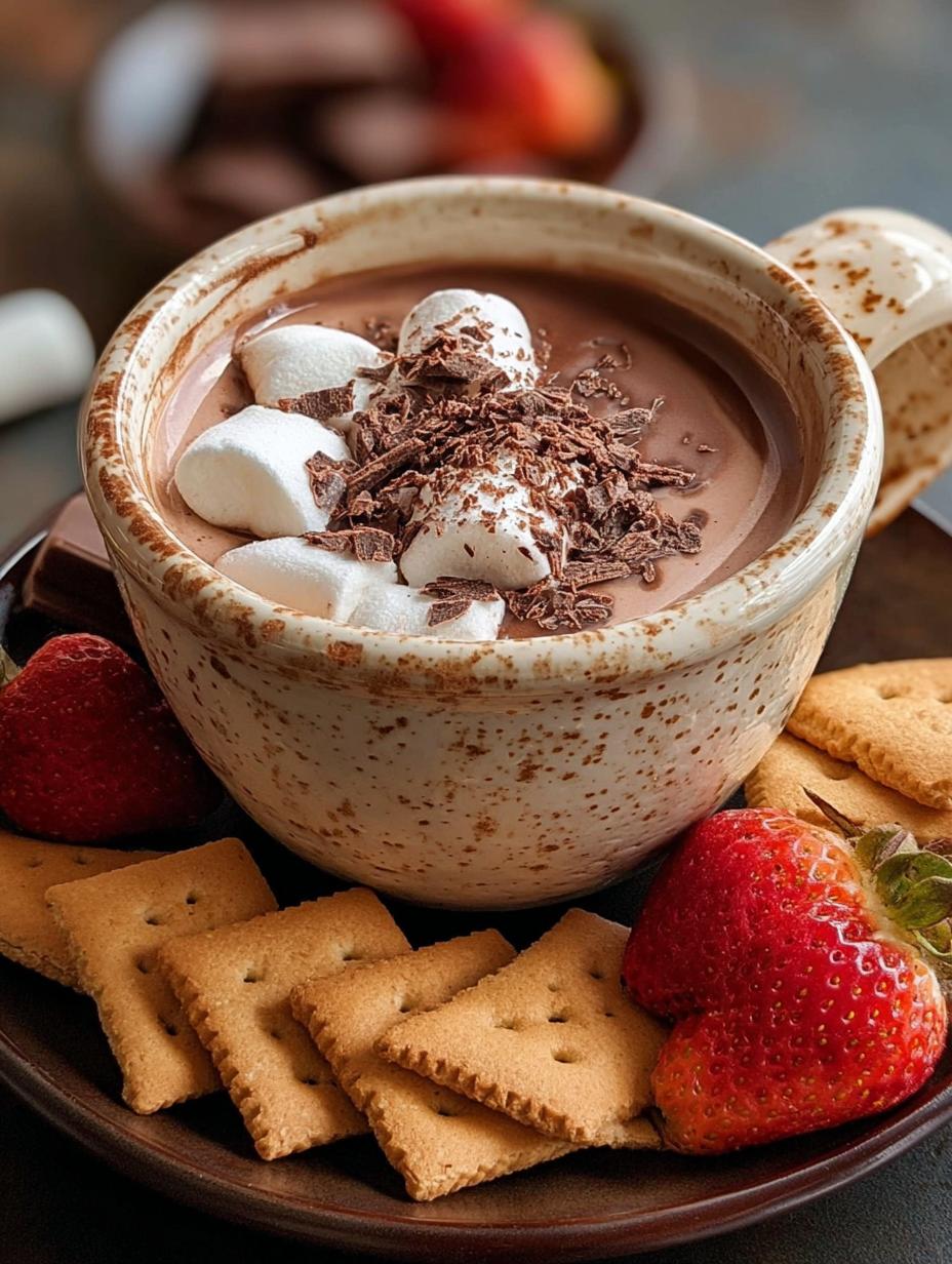 Hot Cocoa Dip: 1 Decadent Chocolate Bliss - Hot Cocoa Dip - additional detail