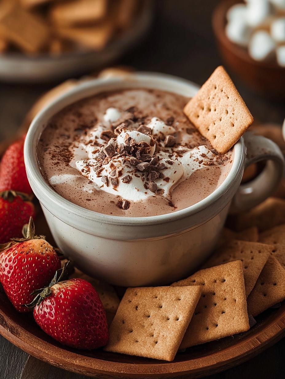 Hot Cocoa Dip: 1 Decadent Chocolate Bliss - Hot Cocoa Dip - additional detail