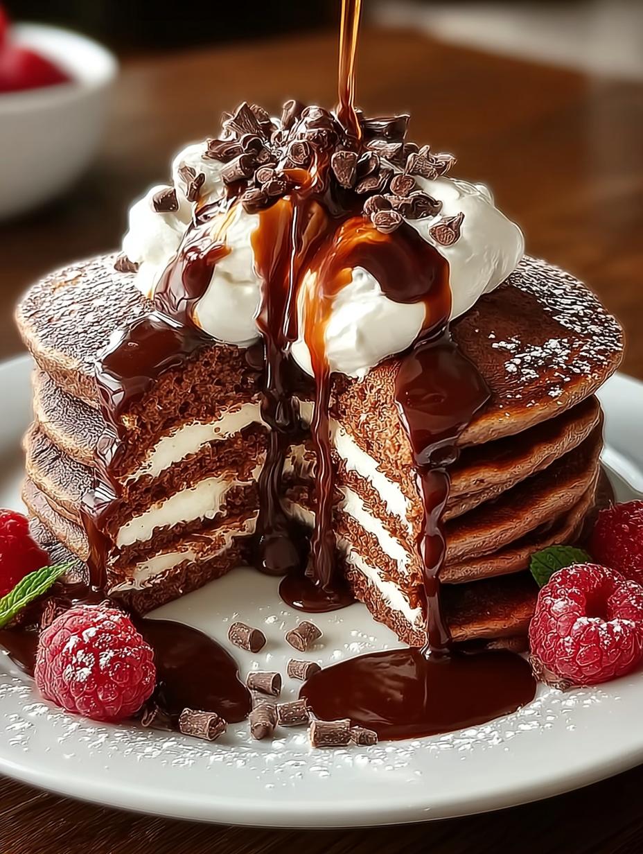 Hot Cocoa Pancakes