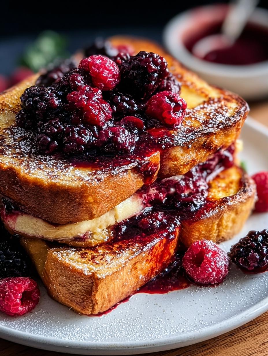 Irresistible Friendsgiving Brioche French Toast Star - close-up of brioche slices soaking in custard