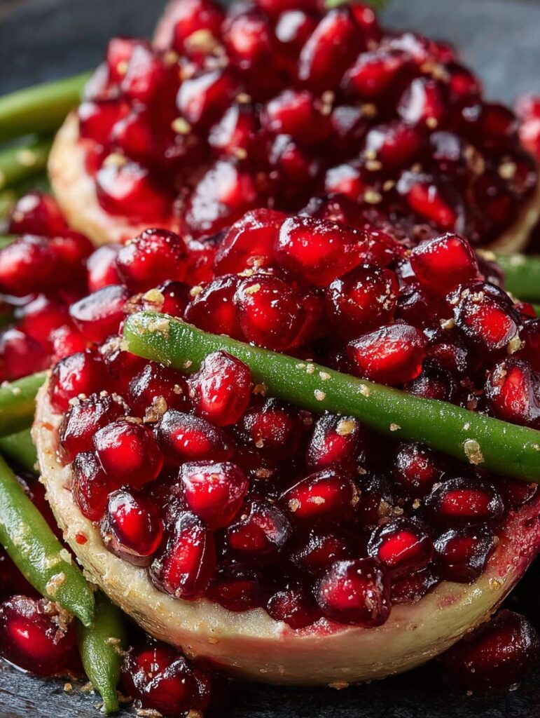 Irresistible Pomegranate Glazed Green