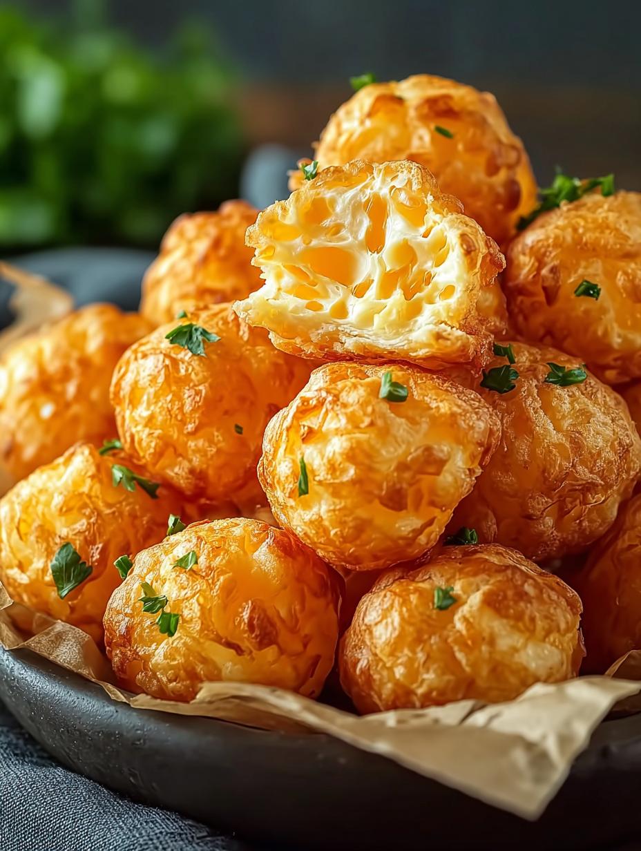 Keto Popcorn Cheese Puffs