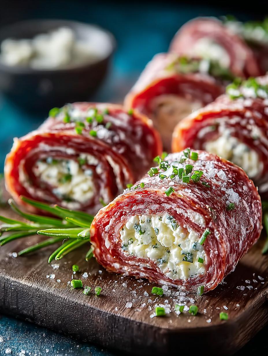 Keto Salami Roll Ups