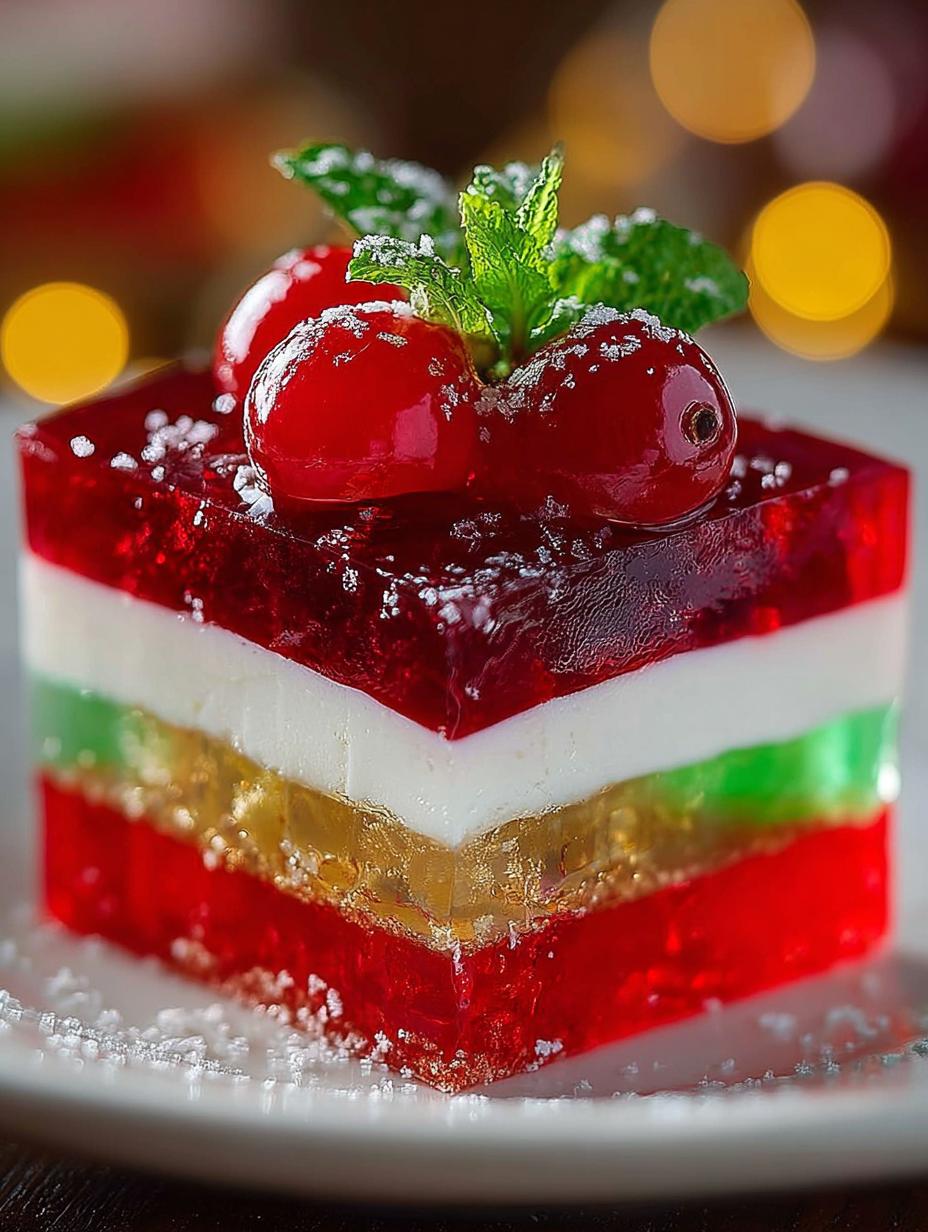 Layered Christmas Jello