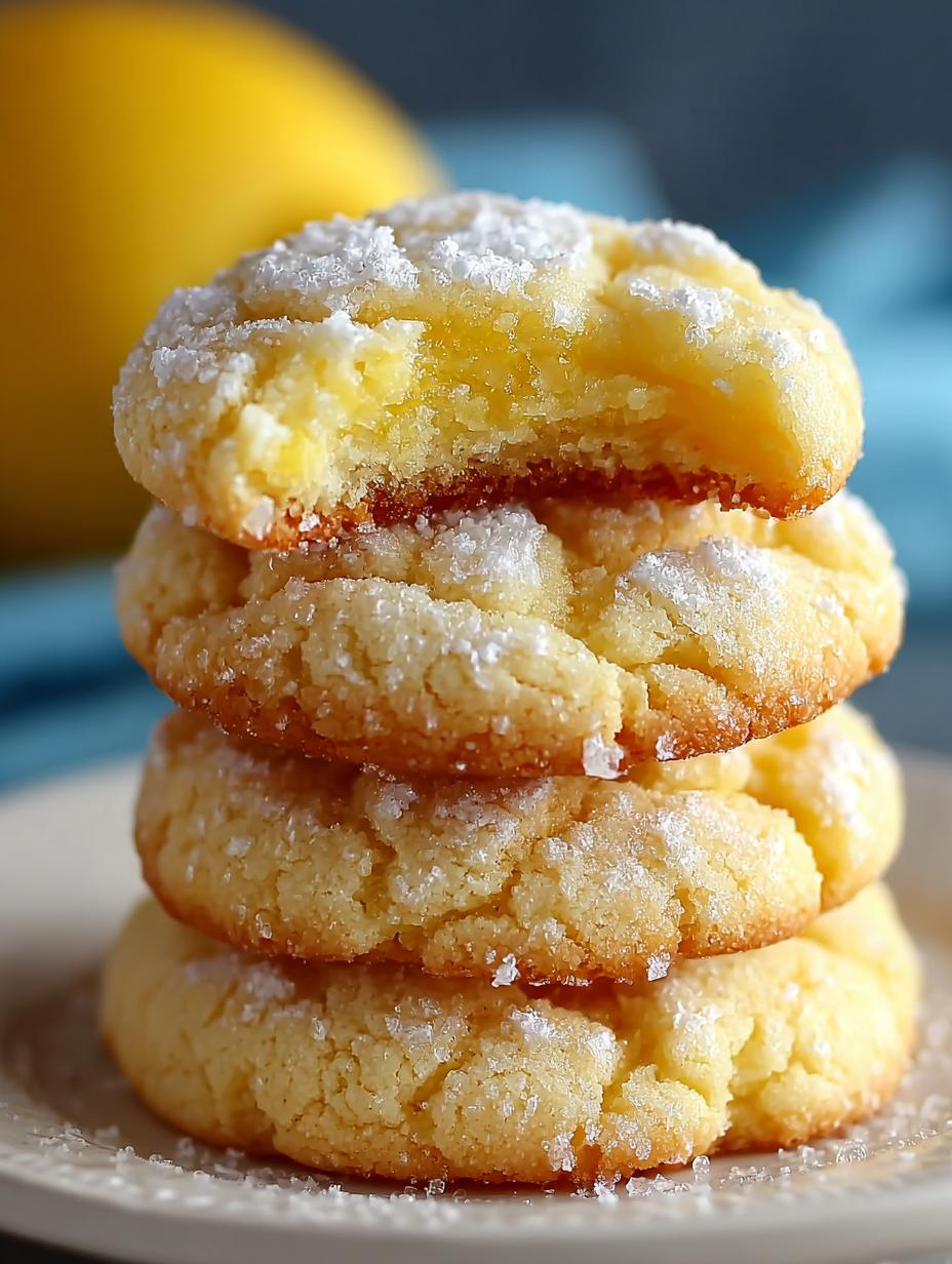Lemon Gooey Butter Cookies