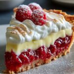 Lemon Raspberry Layered Pie