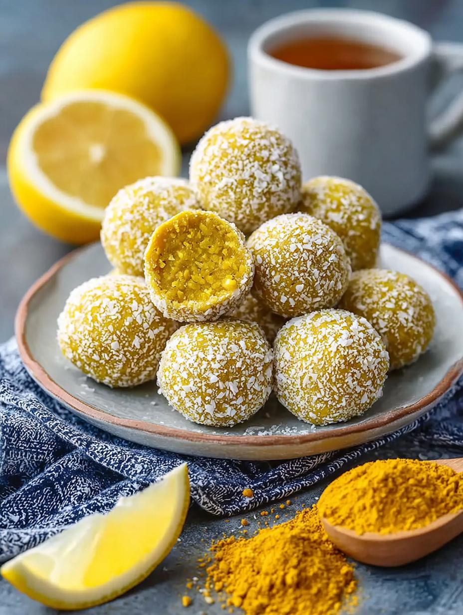 Delicious Lemon Turmeric Energy Balls for a Healthy Boost 5 Delicious Lemon Turmeric Energy Balls for a Healthy Boost - Lemon Turmeric Energy Balls - main visual representation